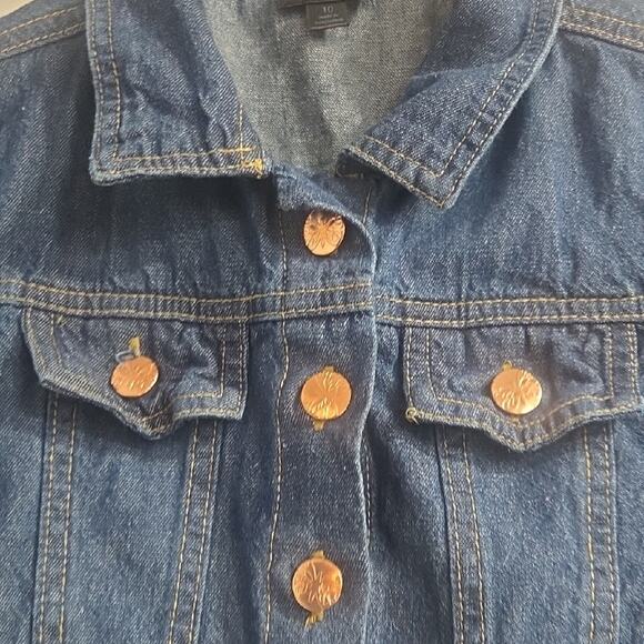 Children's Blue Denim Jacket with Gold Accents - Picture 3 of 9